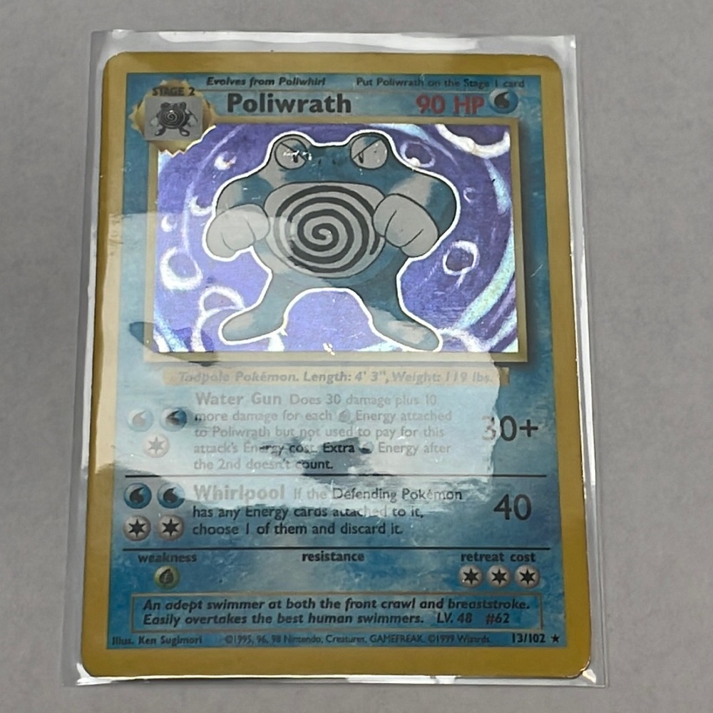 Poliwrath #13 Pokemon Base Set